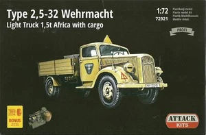 Attack 1/72 Opel Blitz Type 2,5-32 1.5t Light Truck With Load (Africa) - Picture 1 of 1