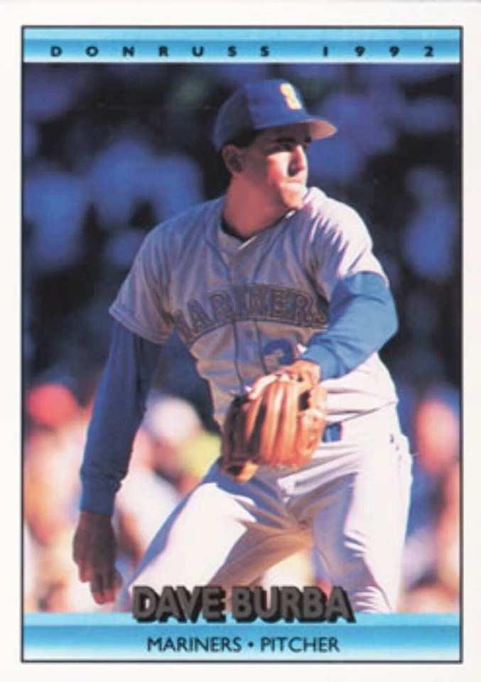 #566 Dave Burba - Seattle Mariners - 1992 Donruss Baseball - Image 1 of 1