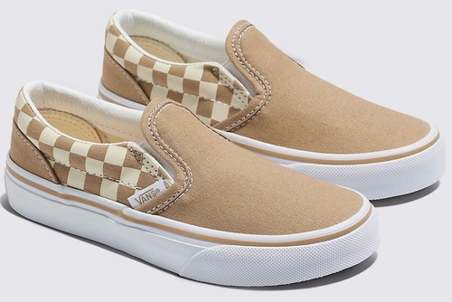 Scarpe slip on bambino VANS scacchiera classica marrone bianco ▪︎taglia 12▪︎ nuove con scatola