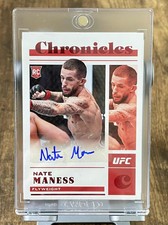 2023 Panini Chronicles UFC Nate Maness Auto Red Rookie RC #CS-NMS