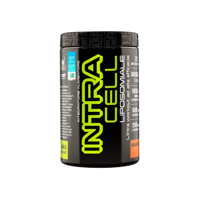 NETINTEGRATORI Net Integratori INTRACELL LIPOSOMIALE Intra-Workout con EAA gusto ARANCIA 440g