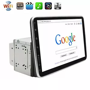 10.1'' Double 2 Din Android 13 Rotatable Touch Screen Car Stereo Radio GPS WIFI - Picture 1 of 9
