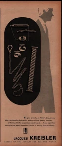 1945 Print Ad Jacques Kreisler Makers of Fine Jewelry for Men & Women Father's - Picture 1 of 1