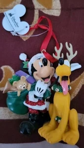 Disney Parks Mickey Mouse and Pluto Figurine Ornament RETIRED - Picture 1 of 8