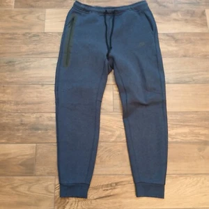 Nike Tech Fleece Joggers Mens Large Blue Sportswear Sweatpants Fleece Drawstring - Picture 1 of 10