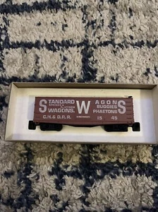 ROUND HOUSE HO SCALE OLD TIMER BILLBOARD, STANDARD WAGONS, BOX CAR, USED - Picture 1 of 5