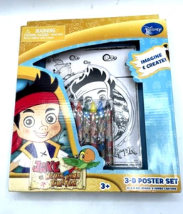 Juego de pósters 3D de Disney Jake & The Neverland Pirates nuevo en caja - Imagen 1 de 3