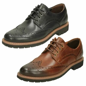 Herren BATCOMBE WING Formelle Halbschuhe Leder Schnürschuhe By CLARKS G Passform - Bild 1 von 9