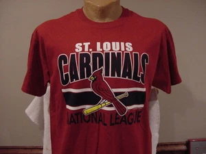 SWEET St. Louis Cardinals Men's Sz Lg Dark Red Majestic Cotton T-Shirt #10, NEW! - Picture 1 of 1