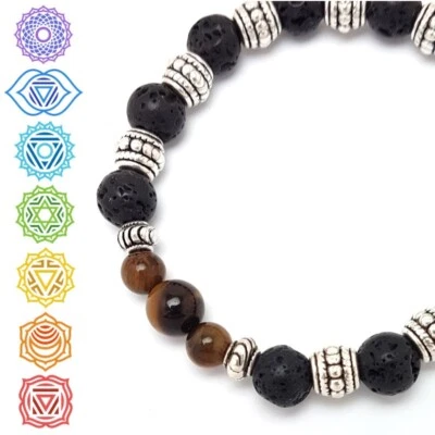 Solar Plexus Chakra Bead Crystal Gemstone Bracelet Anxiety Stone Healing Reiki - Image 1 of 2