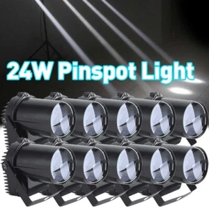 Adjustable Single Wall Spotlight Picture Accent Stage Lights Disco DJ Pin Spot - Picture 1 of 28