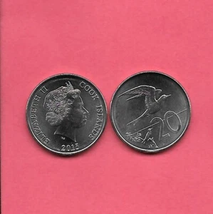COOK ISLANDS 2015 20 CENT BANKFRISCH - BU MINT - UNC MODERNE BIRD COIN - Bild 1 von 1