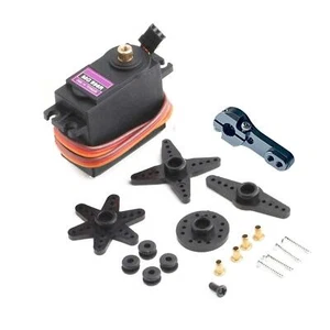 MG996R Torque Digital Servo 15KG + 25T Metal Servo Horn for 1/10 1/8 RC Cars - Picture 1 of 5