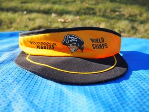 Vintage Pittsburgh Pirates World Champs Adjustable Visor Hat 1971~1979 - Picture 1 of 7
