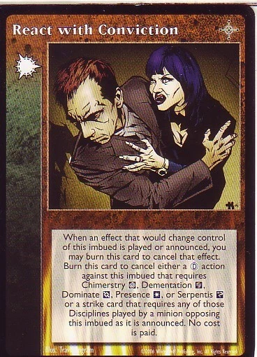 React with Conviction VTES CCG NoR - Image 1 of 1