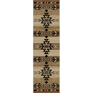 2x8 (2'3" x 7'7") Runner Southwestern Tribal Lodge Cabin Area Rug  - Picture 1 of 1