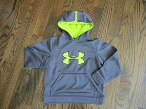 Under Armour Hoodie Youth Medium Loose Long Sleeve Pockets ~ Gray ~ VGUC - Picture 1 of 8