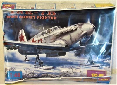 ICM #48032 Yak-7B Segunda Guerra Mundial caza soviético escala 1:48 nuevo en caja-nuevo en caja Foto 1 de 4