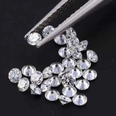 Loose Lab-Grown CVD Diamond LOT 2.50 MM D Color IF CLARITY 50 PCS Certified - Image 1 of 4