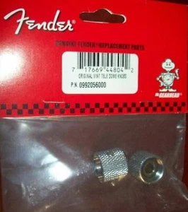 NEW 2 Boutons FENDER TELECASTER / PBass - avec vis - chrome 0992056000- guitare - Picture 1 of 2