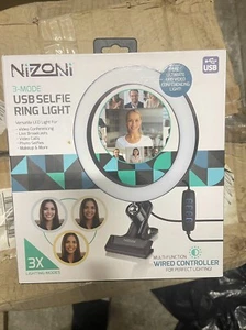 Nizoni 3 Mode usb selfie ring light led video conferencing lights - Picture 1 of 3