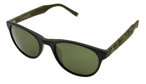 John Varvatos Mens Black Camo Plastic Square Sunglass V502 Green Lens - Picture 1 of 12