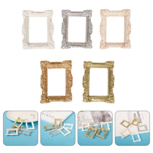 5 Pcs Mini-Fotorahmen Dekorativer Minirahmen Miniatur-Puppenhausrahmen - Bild 1 von 12