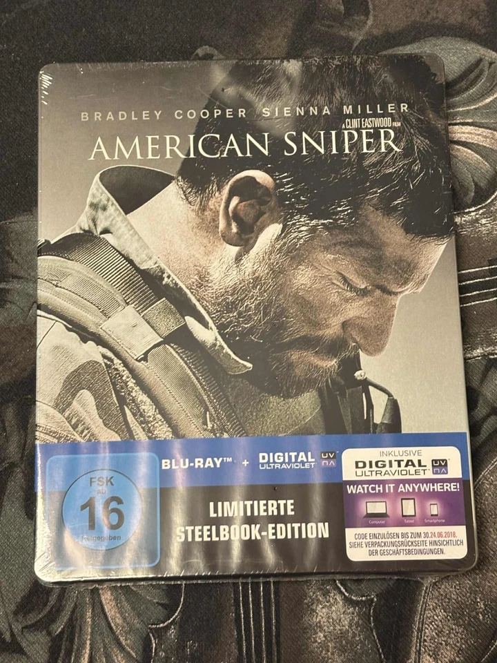 AMERICAN SNIPER  [Blu-Ray STEELBOOK] - Rare - New  & Sealed EURO STEEL BOOK - Image 1 of 2