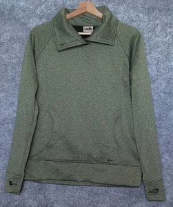 KAVU Sweatshirt Damen grün Thea Überwurf Pullover Knopf Trichterausschnitt Gr. M - Bild 1 von 7