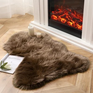Ashler Faux Fur Rug, Fluffy Shaggy Area Rug, Ultra Soft 2 x 3 Feet Sheepskin ... - Picture 1 of 9