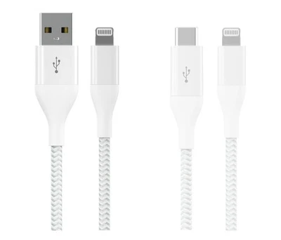 Unidad automática Lightning a USB-C y USB-A (paquete de 2), 6 pies, cable de carga y sincronización de datos Foto 1 de 4