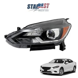 For Nissan Sentra SL SR 2016-2019 Headlight Driver Left Side LED Black Clear - Bild 1 von 12
