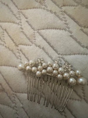珍珠和水晶发梳套装 - 婚礼/正式发饰 — 第 1/2 张图片