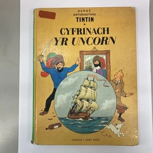 Cyfrinach yr Uncorn - Herge; Welsh Language TINTIN: HB 1978 acceptable - Picture 1 of 11