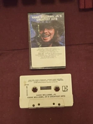 Hank Williams Jr - Hank Williams Jr's Greatest Hits Cassette Tape (1970) - Imagem 1 de 4
