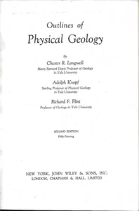 Chester R Longwell / Outlines of Physical Geology 1945 HC Vintage Adolph Knopf - Bild 1 von 3