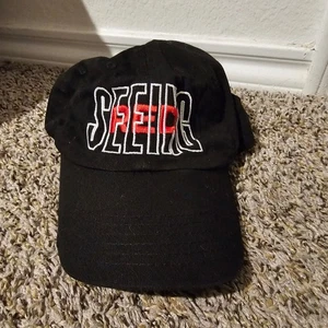 Gorra de béisbol negra bordada con banda THOUSAND BELOW sombrero de papá - Imagen 1 de 3