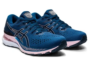 Gel-Kayano 28 MAKO para mujer ASICS azul/apenas rosa, talla 7,5 ancho - Imagen 1 de 7