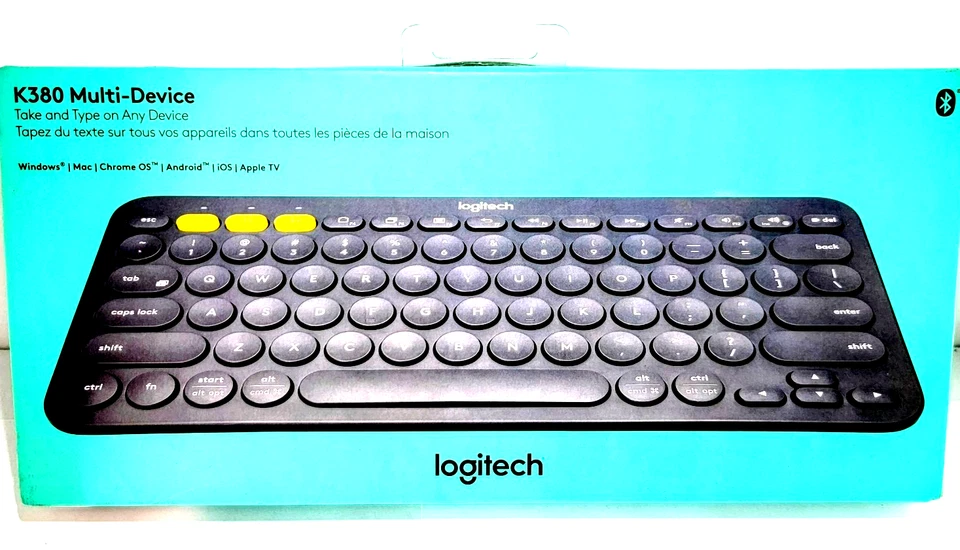 Logitech MOBILE Universal Multi-Device PORTABLE Bluetooth Keyboard Retail Sealed - Image 1 of 1