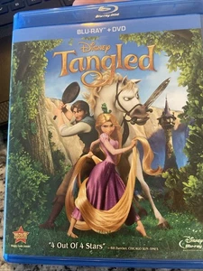Tangled Blu-ray + DVD 2-Disc Combo Pack Disney Animated Movie With Insert As New - Imagen 1 de 5