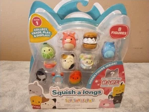 SQUISHMALLOWS SQUISH-A-LONGS -8 FIGURE PACK-SERIES 1 ~NEW - Picture 1 of 10