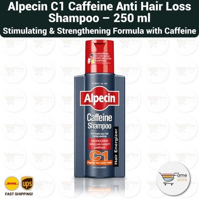 Shampooing anti-chute à la caféine Alpecin C1 250 ml - effet épaississant - Photo 1/2
