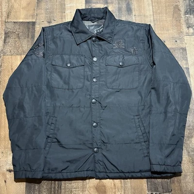 Vintage Fox Racing Jacket Flannel Lined Windbreaker Grunge Men’s Medium Y2K - Image 1 of 4