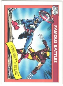 1990 Impel Marvel Universe Captain America vs. Wolverine #115 - Bild 1 von 2