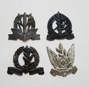 LOT OF 4 IDF ISRAEL MILITARY ARMY HAT / BERET BADGE / INSIGNIA / PIN LOT 4 - Picture 1 of 7