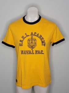 Polo Ralph Lauren Mens Gold Graphic Ringer T-Shirt Size M - Picture 1 of 6