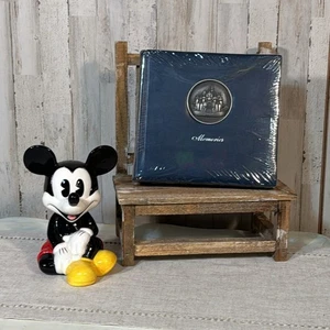 Nuevo en Paquete Álbum de Fotos de Memoria Estilo Cuero sintético Disneyland Vintage 4x6 con Pluma de Gel - Imagen 1 de 9