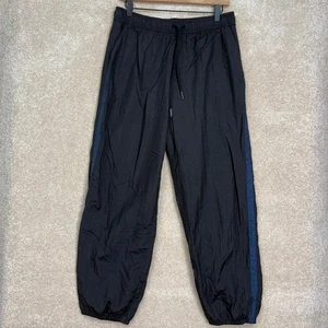 ATHLETA Daybreak Parachute Jogger Pants Size Medium Black Retro Y2K Athleisure - Picture 1 of 9