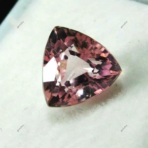 Zafiro Padparadscha Natural 7 Ct Piedras Preciosas Trillón Corte Anillo Fabricación CERTIFICADO - Imagen 1 de 8