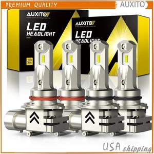 AUXITO 9006 9005 LED White Headlight Bulb Kit High Low Beam Super Bright 30000LM - Picture 1 of 10